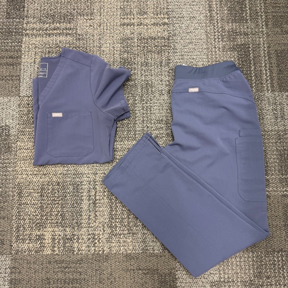 FIGS Womens Med Casma Med/Tall Kade scrub set space navy Medical nursing dental